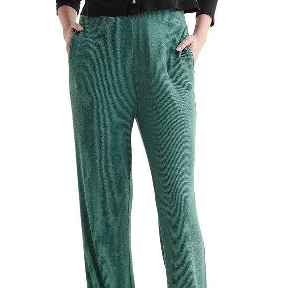 Lucky Brand Pants - Lucky Brand Cloud Jersey Wide-Leg Pant - Sage Green